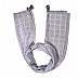 Box Checkered Designer Hijab With 4 Sided Fringe's Border - Grey Box Checkered Designer Hijab With 4 Sided Fringe's Border - Grey
